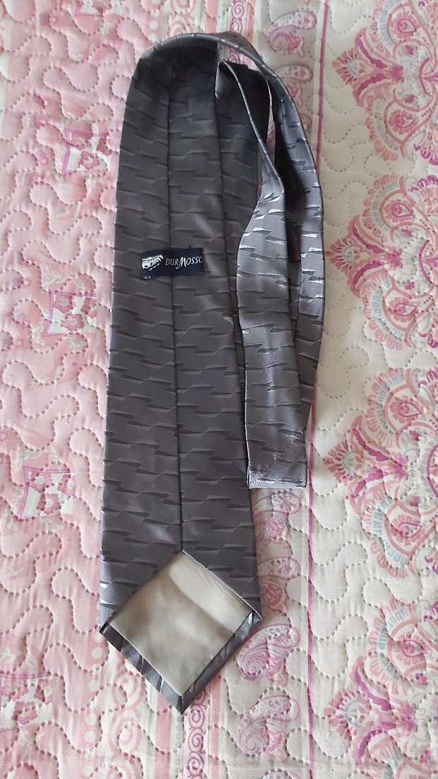 Gri Erkek Kravat - Görsel 2