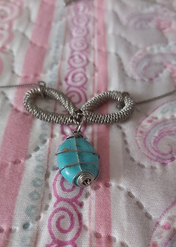 Mavi uçlu kolye - Görsel 3