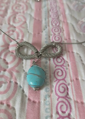 Mavi uçlu kolye - Görsel 5