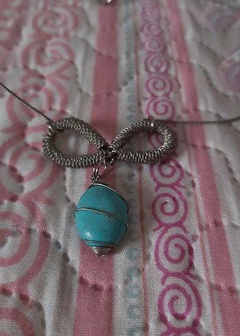 Mavi uçlu kolye - Görsel 2