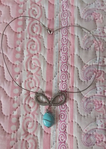 Mavi uçlu kolye - Görsel 4