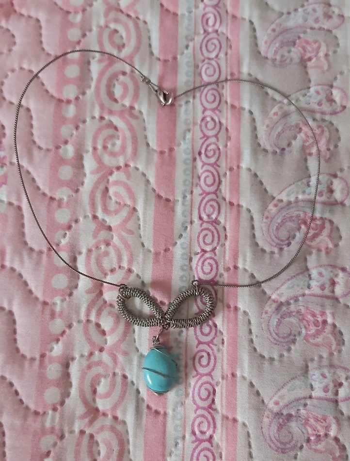 Mavi uçlu kolye - Görsel 4