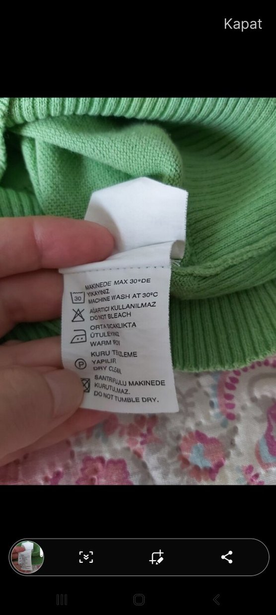Yeşil Kolsuz Kadın Triko - Görsel 5