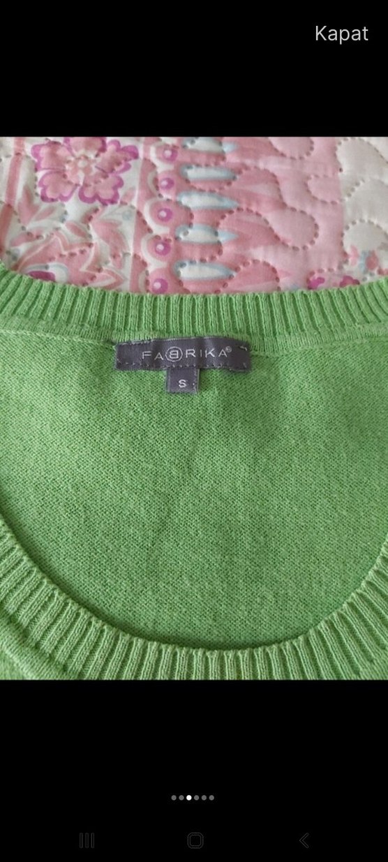 Yeşil Kolsuz Kadın Triko - Görsel 3