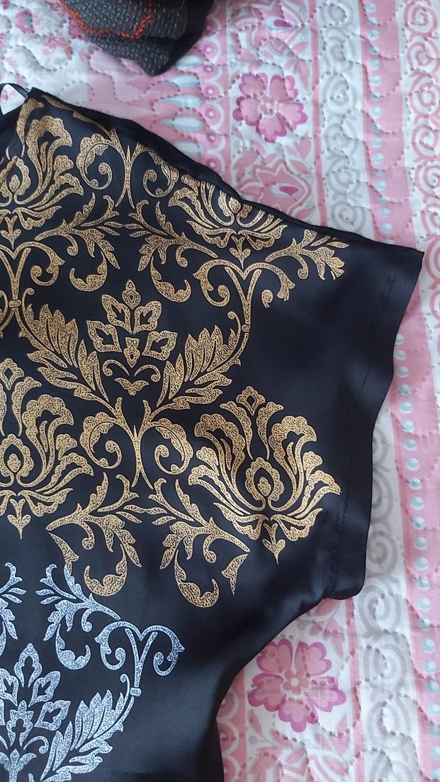 Siyah Desenli Kadın adL Bluz - Görsel 5