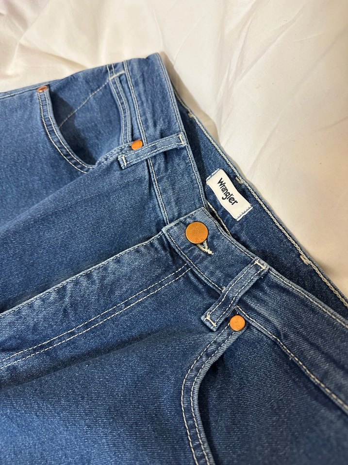 Lee Wrangler Mavi Kot Jean Pantolon - Görsel 2