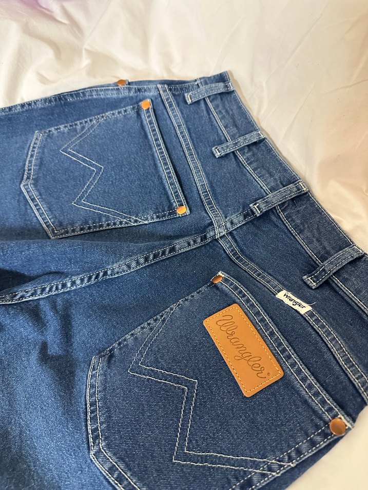 Lee Wrangler Mavi Kot Jean Pantolon - Görsel 4