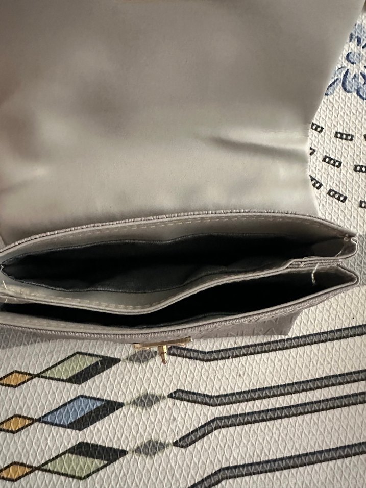 Gri Y Zincir Detaylı Kadın Çanta - Görsel 3