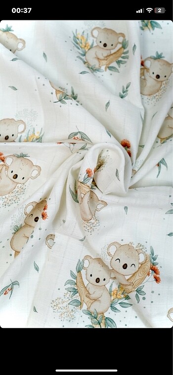 Beden Koala desen bebek müslin bebek bakım örtüsü