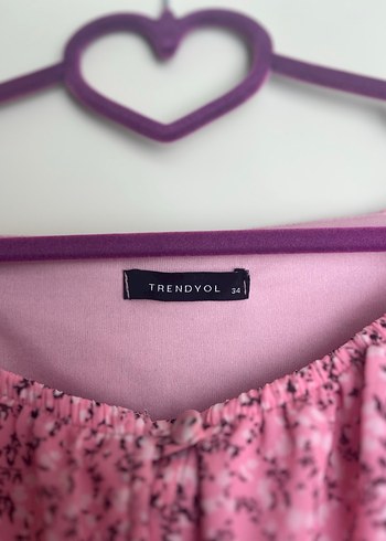 Trendyol & Milla Düğmeli Pembe Mini Bluz
