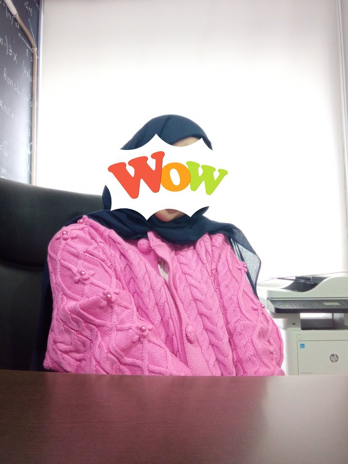 Hooopstore Çiçek Aksesuarlı Pembe Örme Hırka - Görsel 3