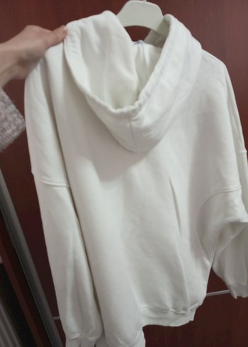 Beyaz Kadın Sweatshirt, Rahat Kesim, Uzun Kollu addax - Görsel 5