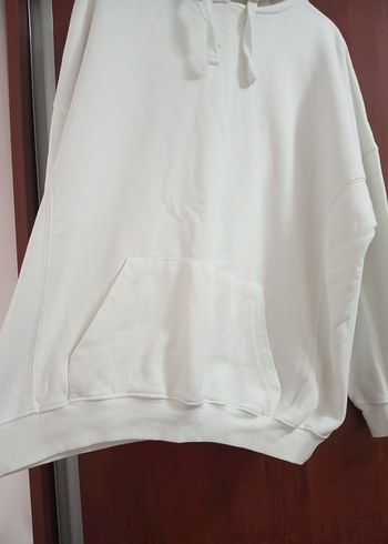 Beyaz Kadın Sweatshirt, Rahat Kesim, Uzun Kollu addax - Görsel 3