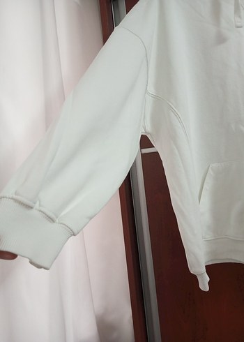 Beyaz Kadın Sweatshirt, Rahat Kesim, Uzun Kollu addax - Görsel 2