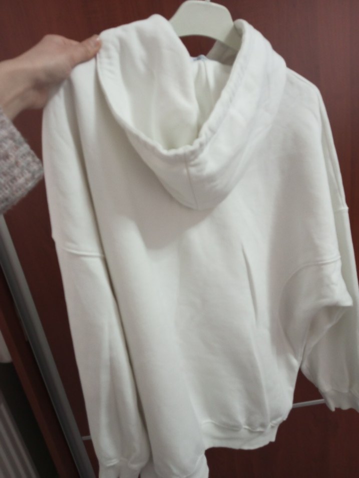 Beyaz Kadın Sweatshirt, Rahat Kesim, Uzun Kollu addax - Görsel 5