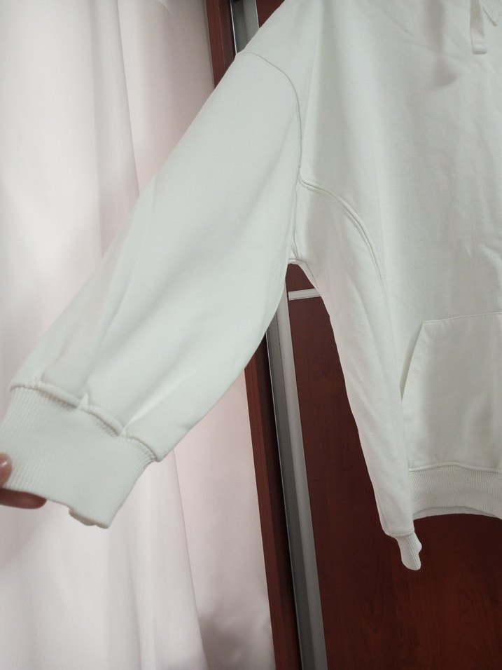 Beyaz Kadın Sweatshirt, Rahat Kesim, Uzun Kollu addax - Görsel 2