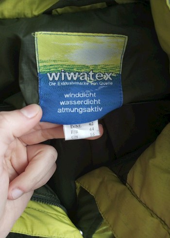 Yeşil ve Sarı Fermuarlı yağmurluk mont unisex erkek - Görsel 2