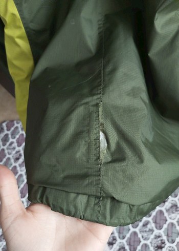 Yeşil ve Sarı Fermuarlı yağmurluk mont unisex erkek - Görsel 5