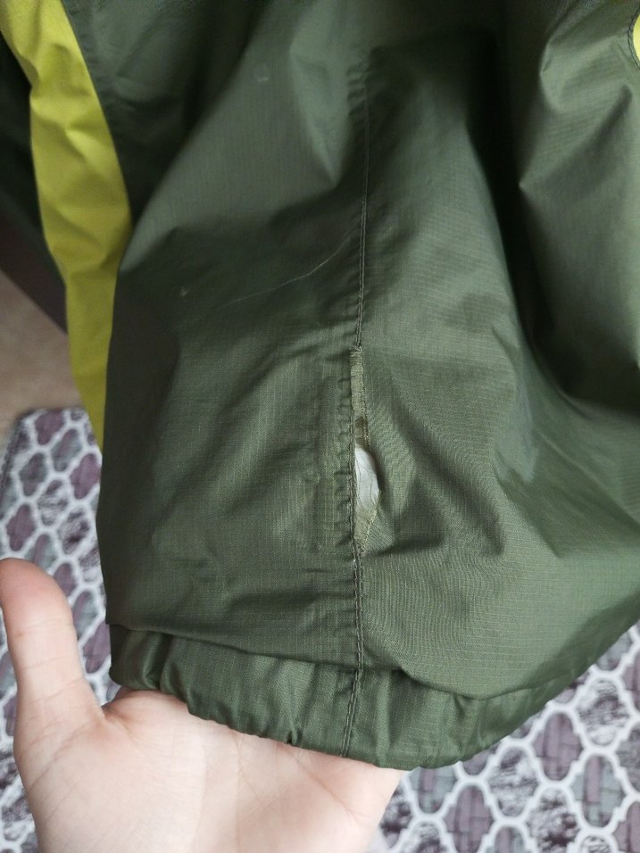 Yeşil ve Sarı Fermuarlı yağmurluk mont unisex erkek - Görsel 5