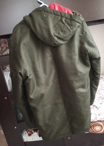 kapüşonlu erkek mont - Görsel 6