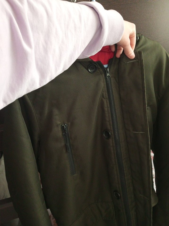 kapüşonlu erkek mont - Görsel 4