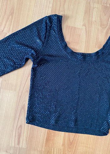 Kadın Siyah Uzun Kollu Tek Renk Bluz - Görsel 3