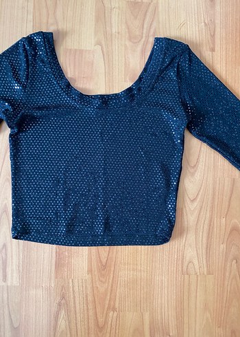 Kadın Siyah Uzun Kollu Tek Renk Bluz - Görsel 2