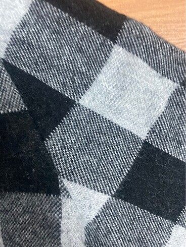 Kaşe kareli Elbise - Görsel 7