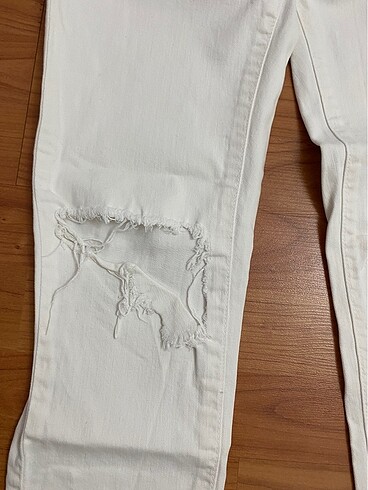 Beyaz Kanvas Pantolon - Görsel 3
