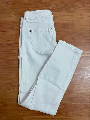 Beyaz Kanvas Pantolon - Görsel 5