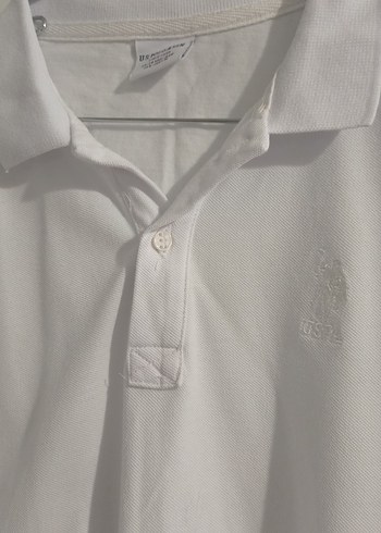 U.S Polo Assn. Erkek Beyaz Uzun Kollu Polo Tişört