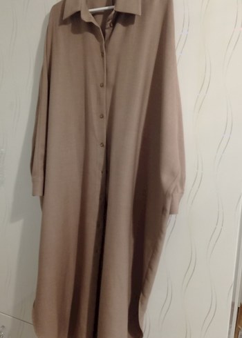 Kayra Bej Uzun Kollu Kadın Keten Tunik