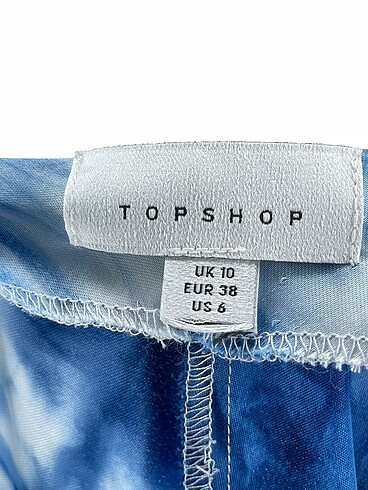 38 Beden mavi Renk Topshop Uzun Elbise %70 İndirimli.