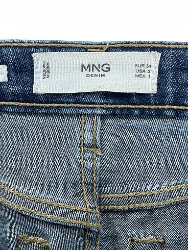 34 Beden mavi Renk Mango Jean / Kot %70 İndirimli.