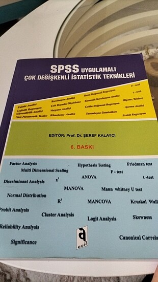 SPSS uygulamalı çok değişkenli istatistik teknikleri