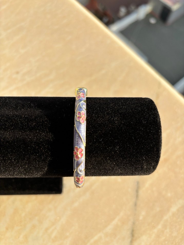 Çiçek Desenli Mineli Bileklik - Görsel 2