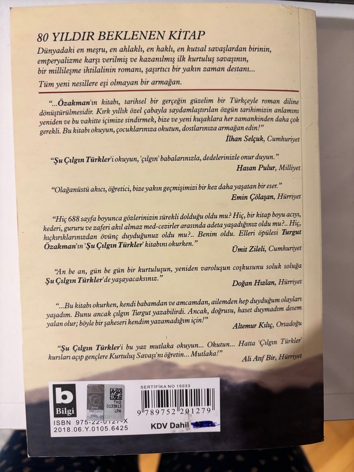 Şu Çılgın Türkler - Turgut Özakman Roman - Görsel 2