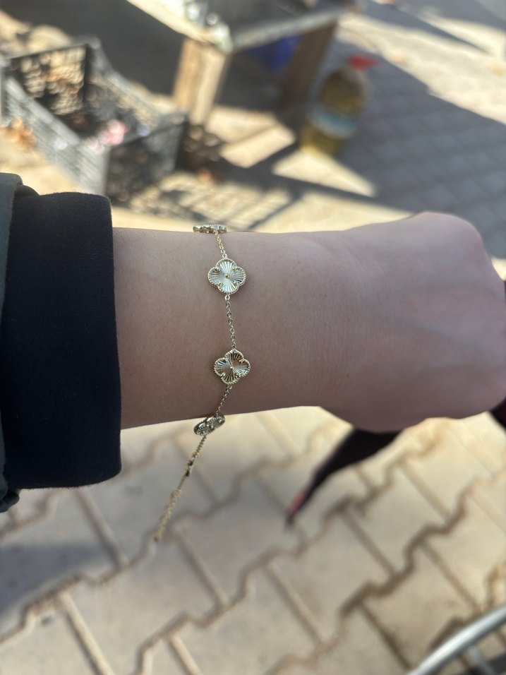 Altın Renk altın kaplama VIP bileklik - Görsel 2