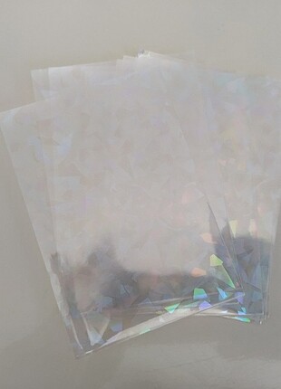 Hologram geometrik şekilli sleeve