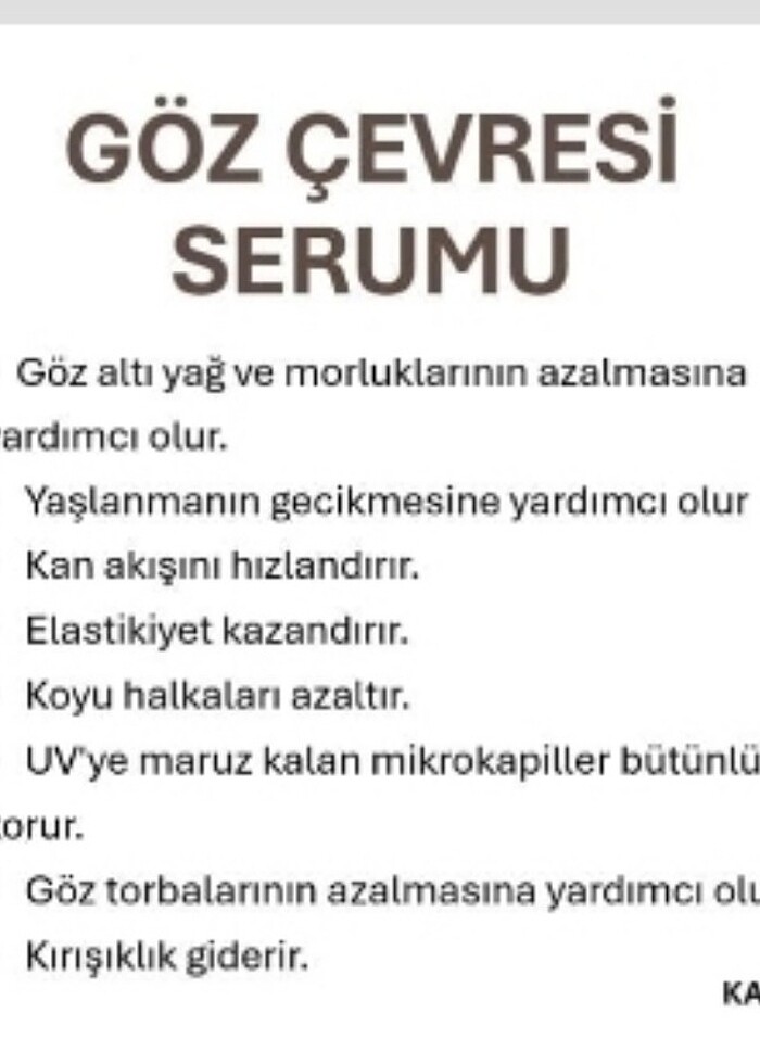 Göz Çevresi Serumu - Görsel 3