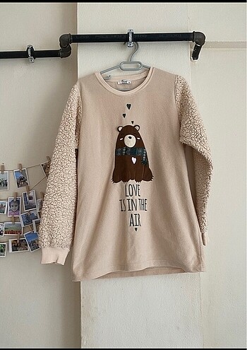 Sıcacık polar pijama üstü