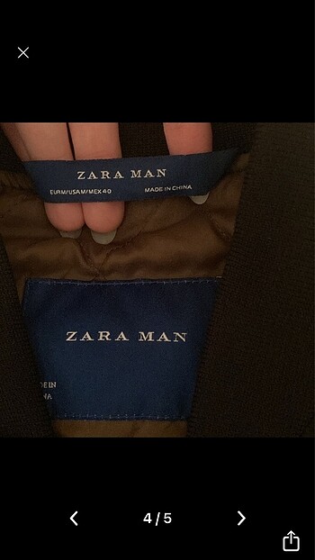 m Beden zara bomber ceket