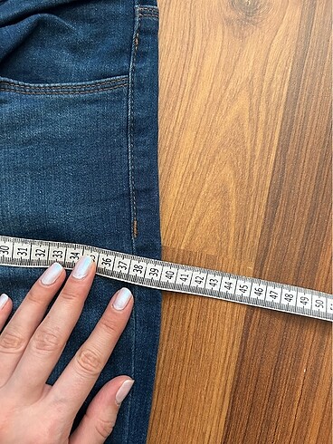 xs Beden lacivert Renk Koton flare jean