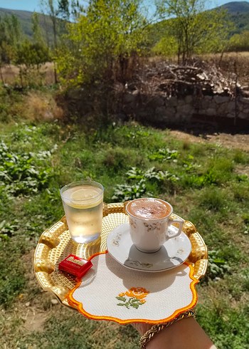 Renkli Çiçek Desenli Nakışlı Peçeteler - Görsel 5