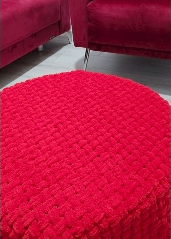 Kırmızı Örgü Çocuk Battaniyesi - Görsel 17