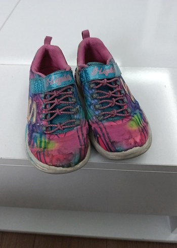 Kız Çocuk Çok Renkli Batik Desenli Spor Ayakkabı