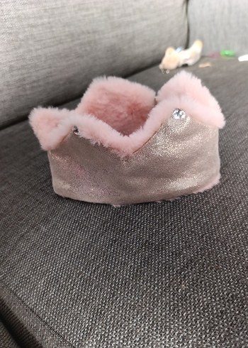Penti Pembe ve gri mini süet saç bandi