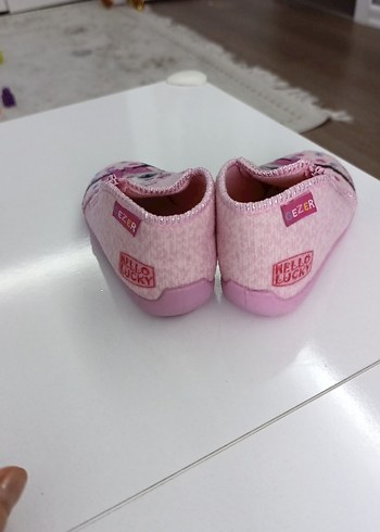 Pembe Kız Çocuk Ev Terliği Fiyonk Detaylı - Görsel 3