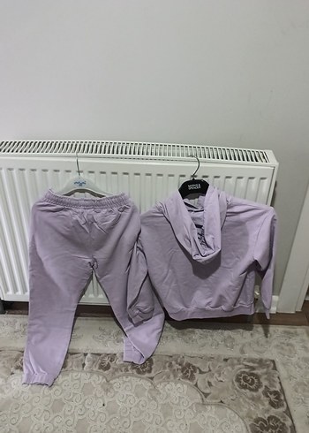 Mor Kadın Salaş Eşofman Takımı - Görsel 3