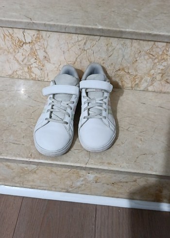 Kız Çocuk Beyaz Spor Ayakkabı Velcro Bantlı - Görsel 2